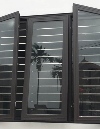 Cửa sổ mở quay 1 cánh nhôm Xingfa