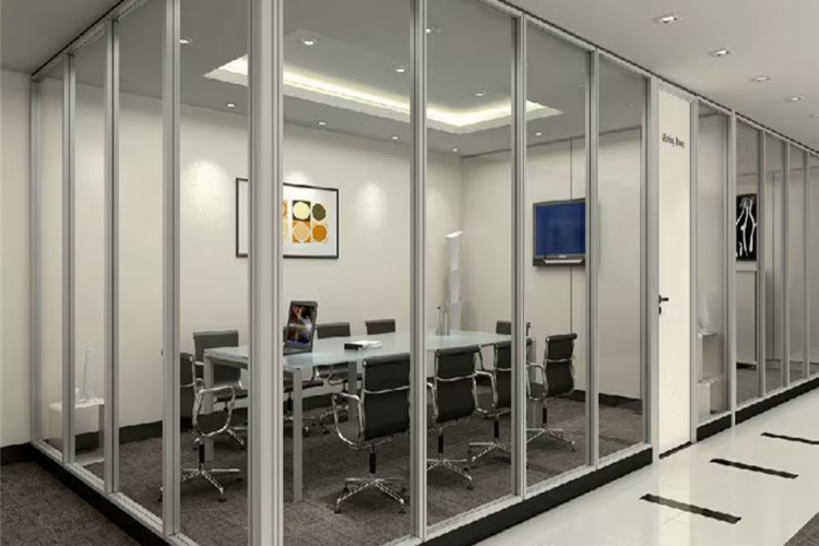 Vách nhôm kính cường lực